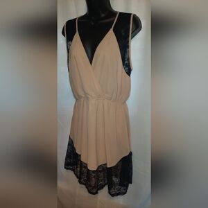 Pink Owl Cream Garment with Black Accents